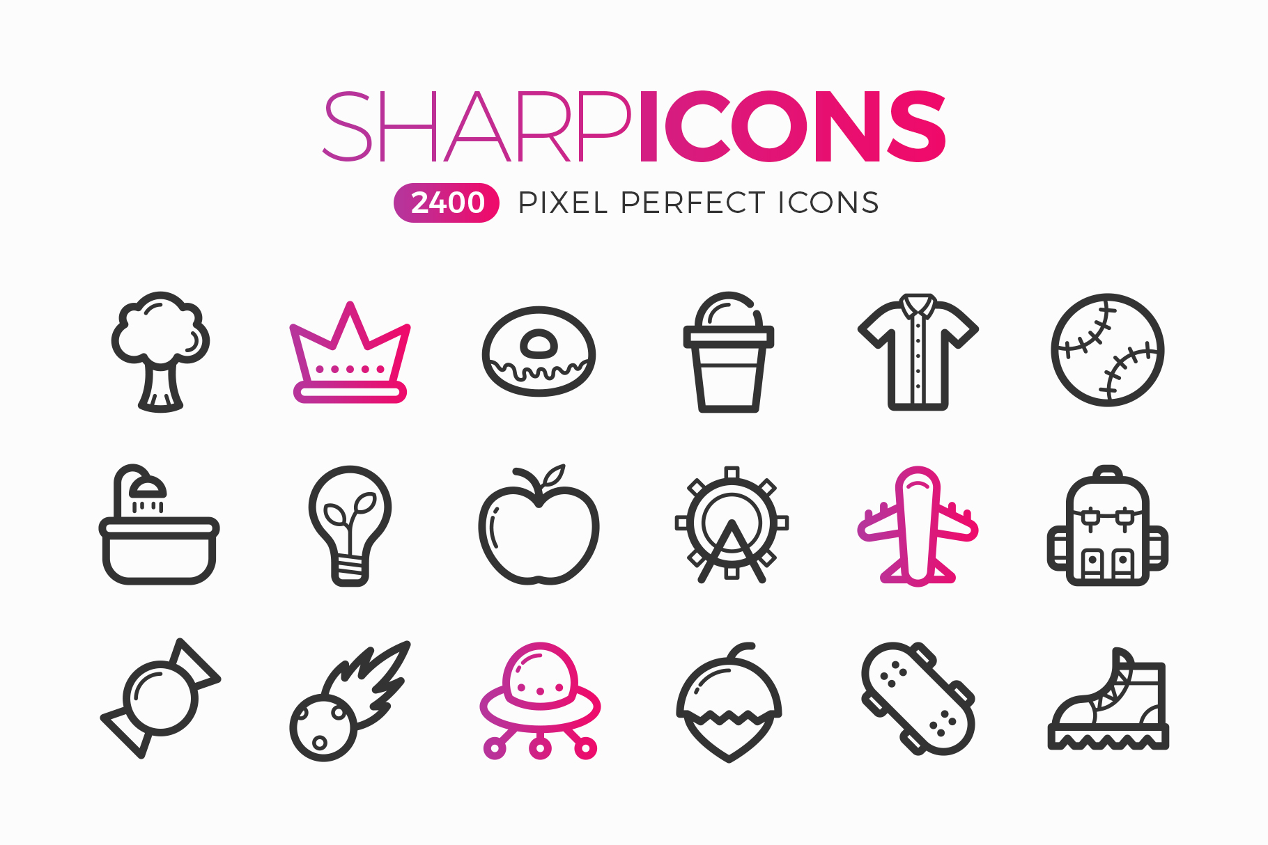 Sharpicons 2400 Bold Line Icons 1