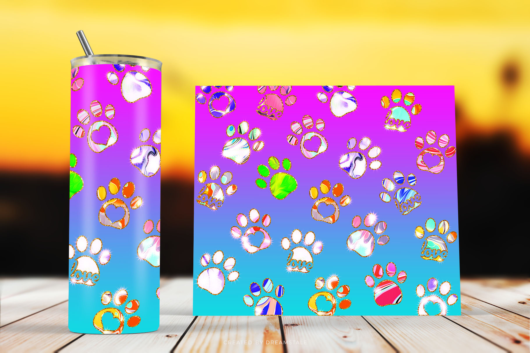 Skinny Tumbler Animal Paw Prints Sublimation Designs 2 svg+xml;charset=utf Skinny Tumbler Animal Paw Prints Sublimation Designs