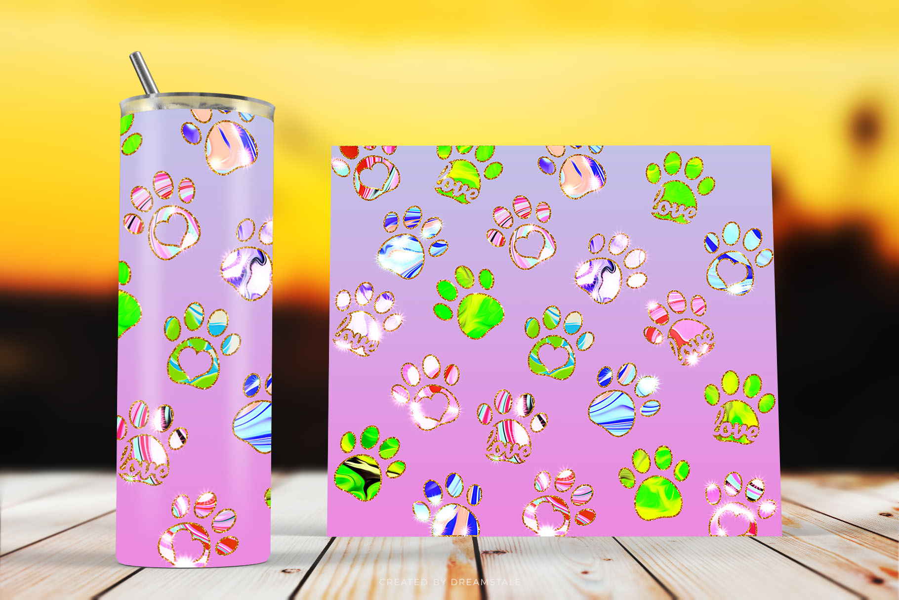 Skinny Tumbler Animal Paw Prints Sublimation Designs 3 svg+xml;charset=utf Skinny Tumbler Animal Paw Prints Sublimation Designs