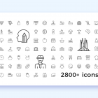 10.300+ Vector Icons Mega Bundle 11 Sleekons 2800 Sleek Line Icons 8 10.300+ Vector Icons Mega Bundle