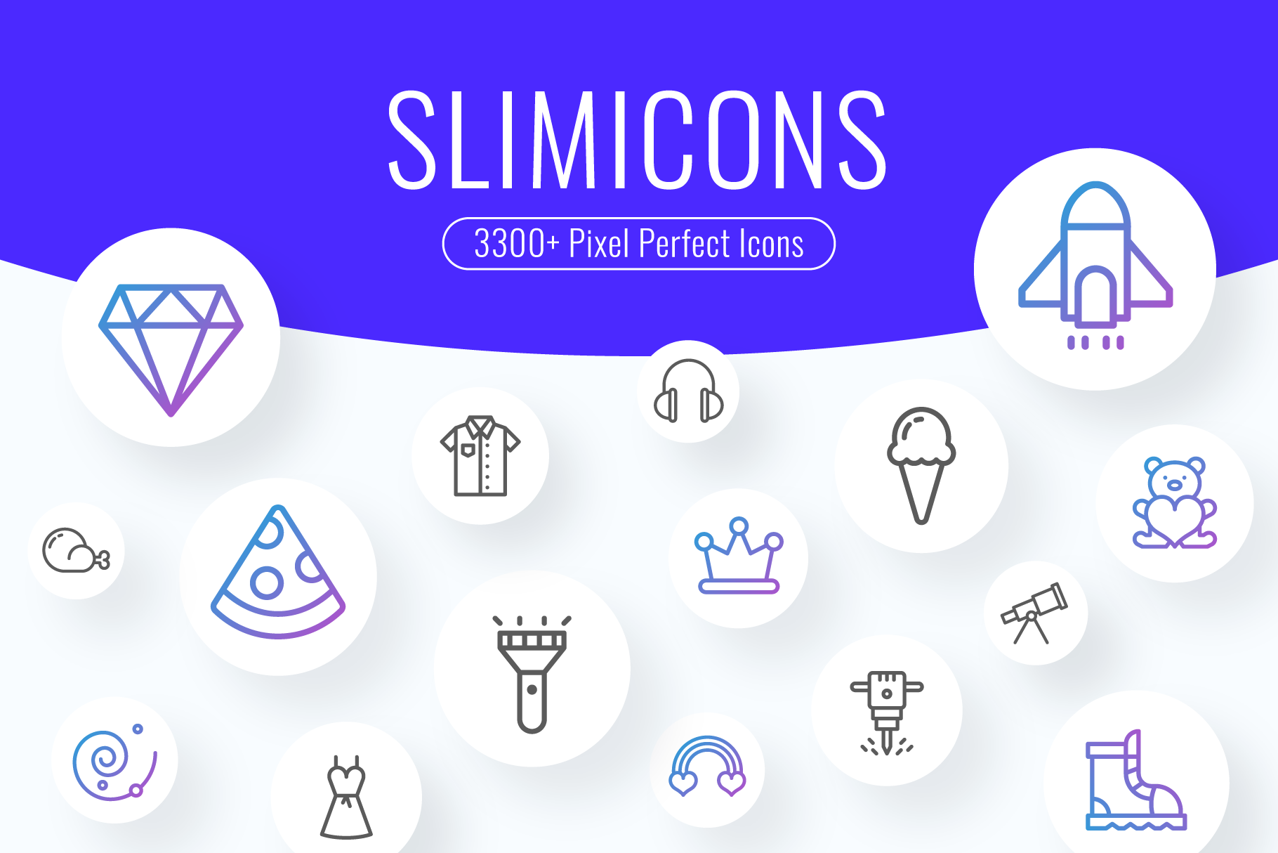Slimicons 3300+ Line Icons 1
