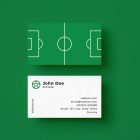 Soccer Field Business Card Template