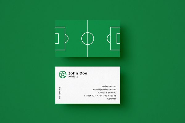 Soccer Field Business Card Template Soccer Field Business Card Template