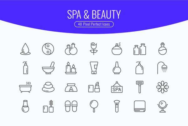 Spa & Beauty Line Icons 1