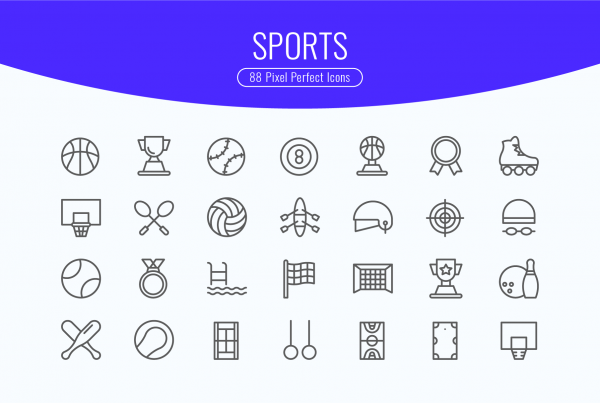 Sports & Activities Line Icons