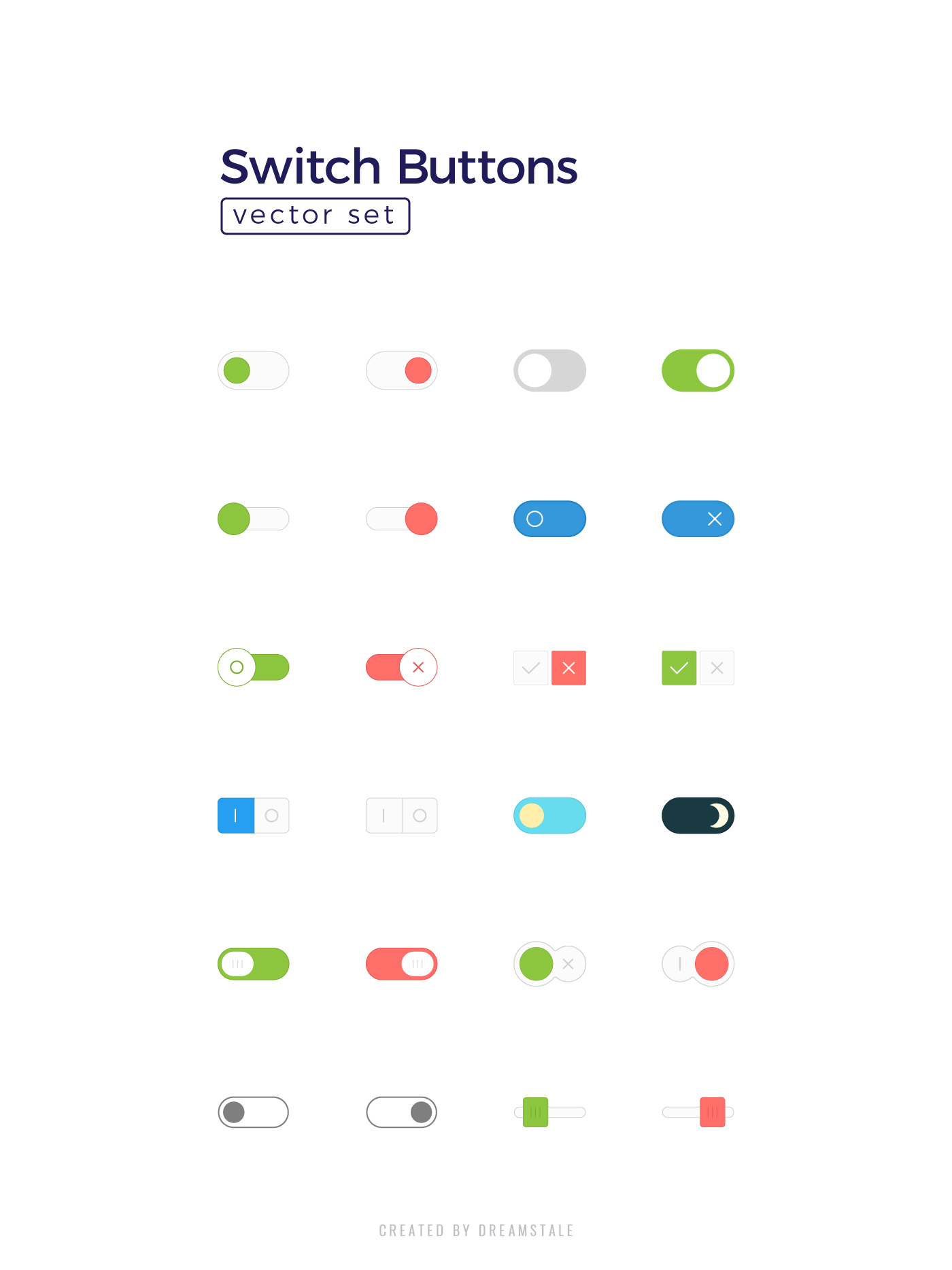 Switch Buttons Clipart Set 2 svg+xml;charset=utf Switch Buttons Clipart Set