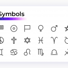 Symbols Minimalistic Icons