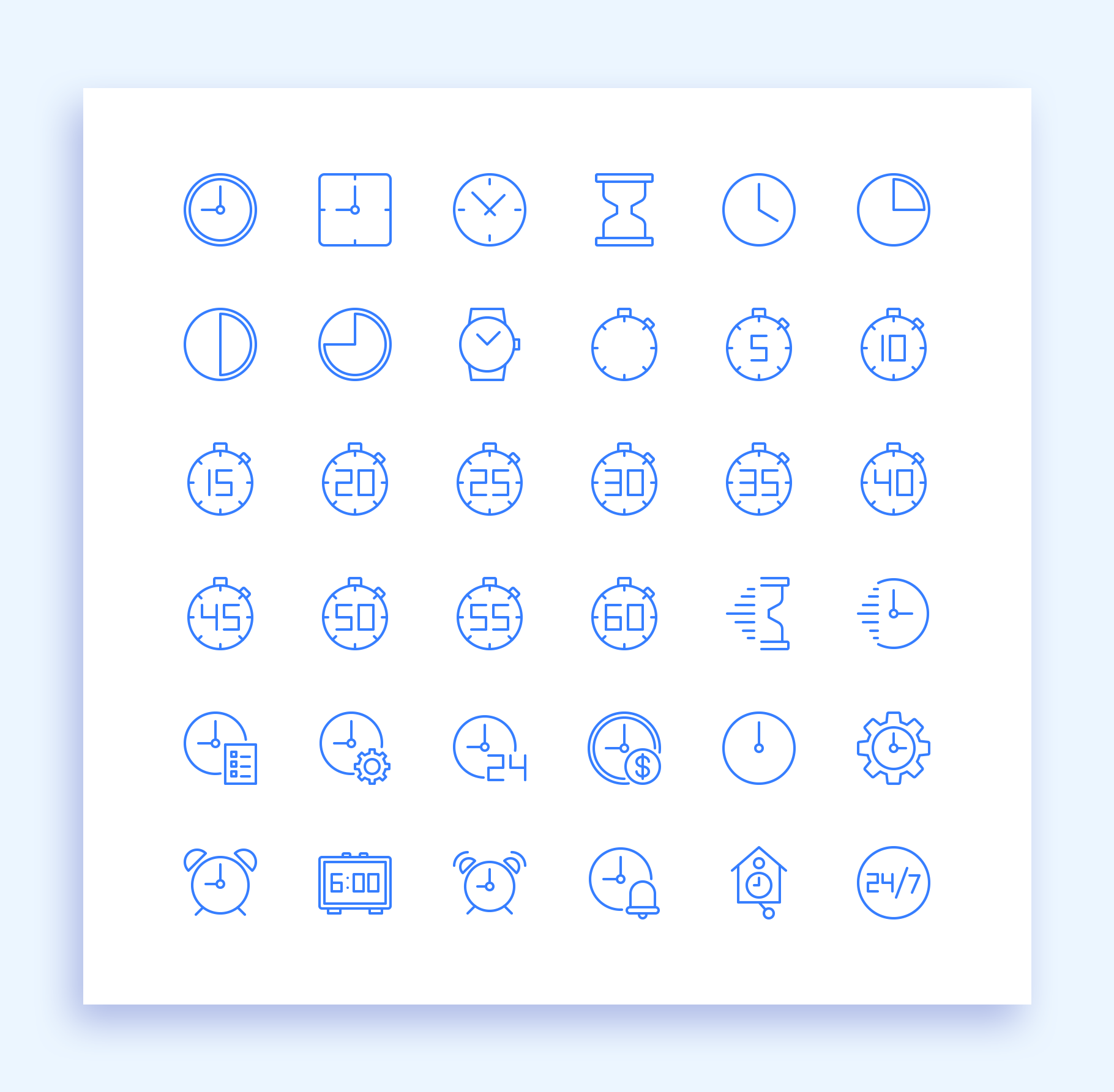 Time Vector Line Icons 5 svg+xml;charset=utf Time Vector Line Icons
