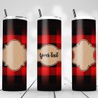 Buffalo Plaid Pattern Tumbler Sublimation Designs