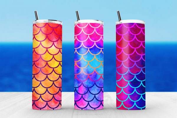 Watercolor Mermaid Wraps Sublimation Tumbler Designs Watercolor Mermaid Wraps Sublimation Tumbler Designs