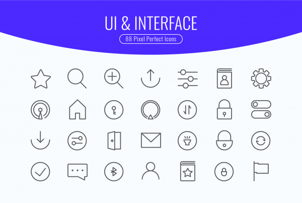 UI & Interface Line Icons