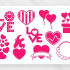Valentine's Day SVG Clipart Bundle