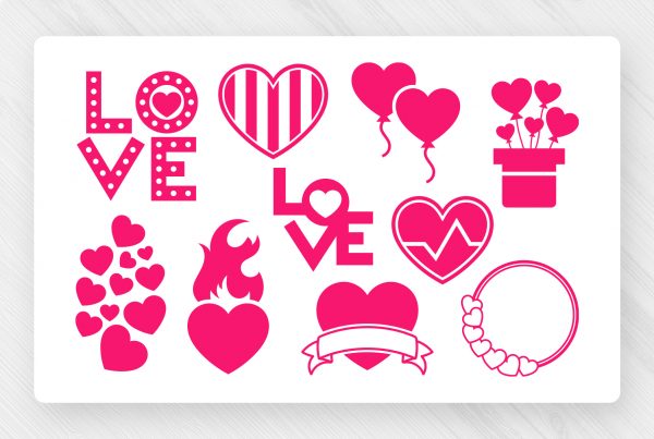 Valentine's Day SVG Clipart Bundle