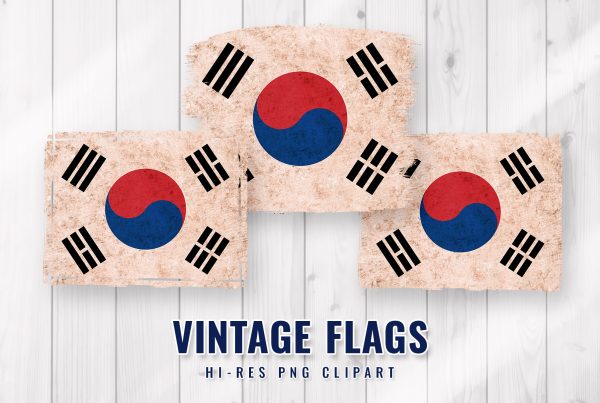 Korean Flag PNG Clipart