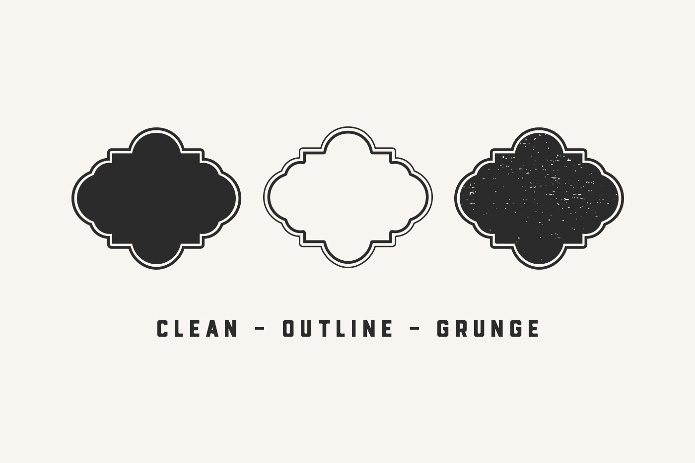 Vintage Badges & Frames Clipart Set 2 svg+xml;charset=utf Vintage Badges & Frames Clipart Set