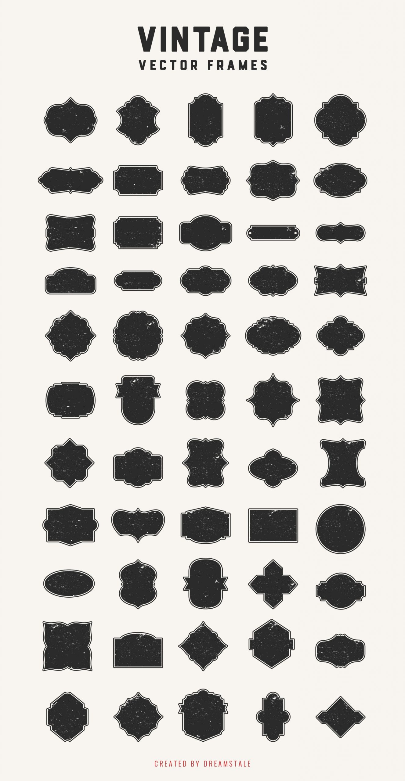 Vintage Badges & Frames Clipart Set 6 svg+xml;charset=utf Vintage Badges & Frames Clipart Set