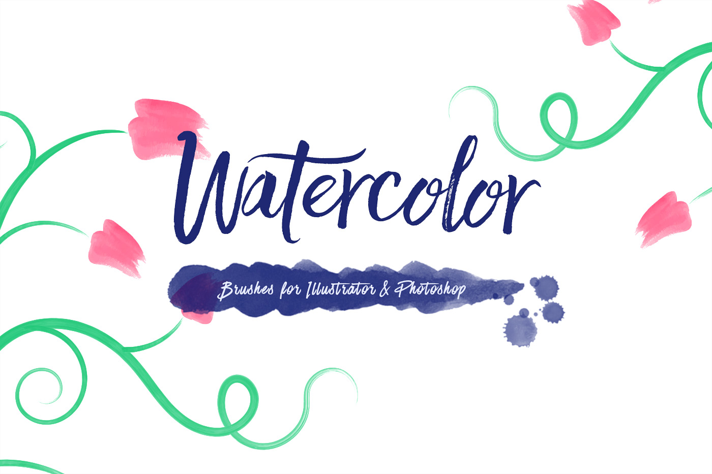 Watercolor Brushes Kit 1 svg+xml;charset=utf Watercolor Brushes Kit