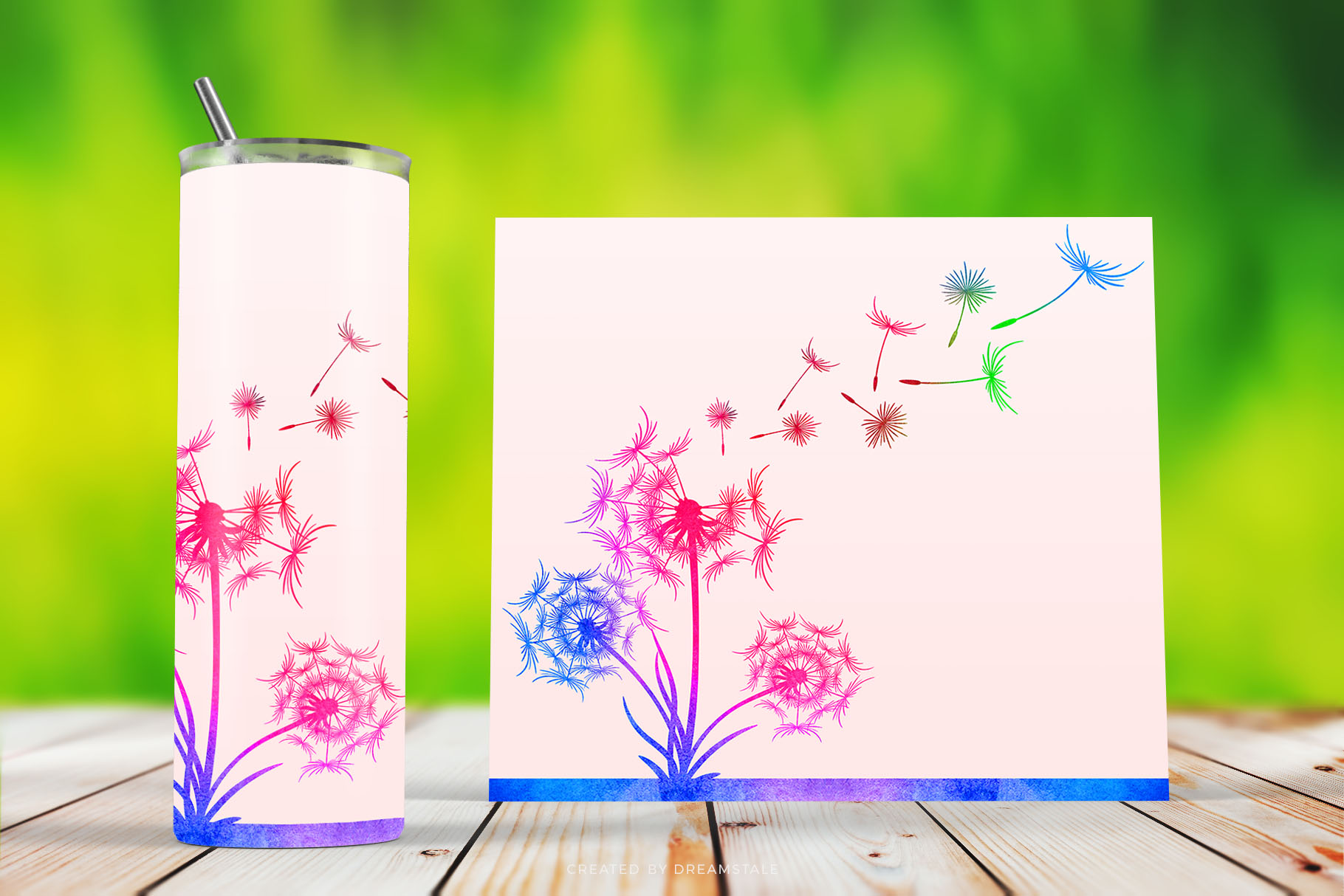 Watercolor Dandelion Flower Sublimation Tumbler Designs 3 svg+xml;charset=utf Watercolor Dandelion Flower Sublimation Tumbler Designs