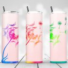 Watercolor Dandelion Seeds Sublimation Tumbler Designs