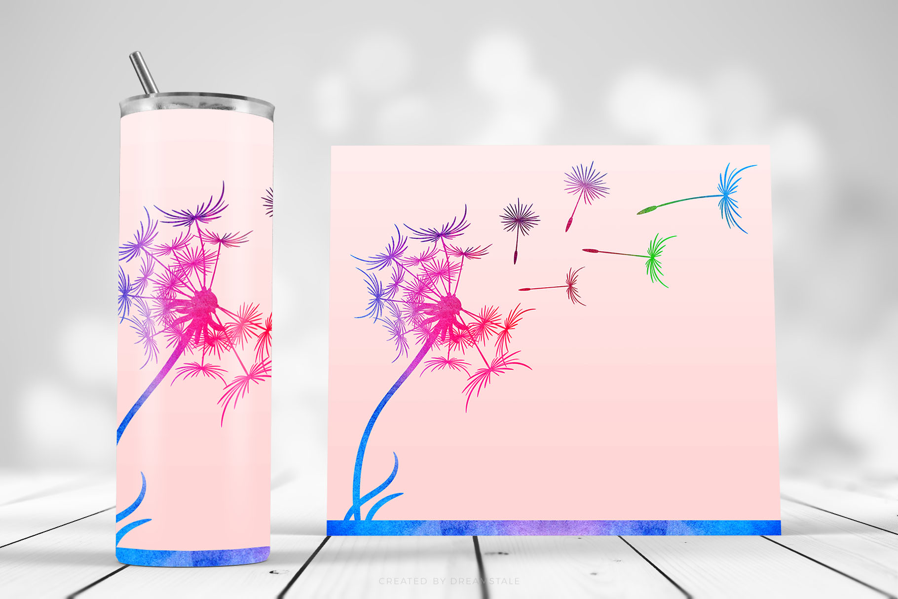 Watercolor Dandelion Seeds Sublimation Tumbler Designs 2 svg+xml;charset=utf Watercolor Dandelion Seeds Sublimation Tumbler Designs