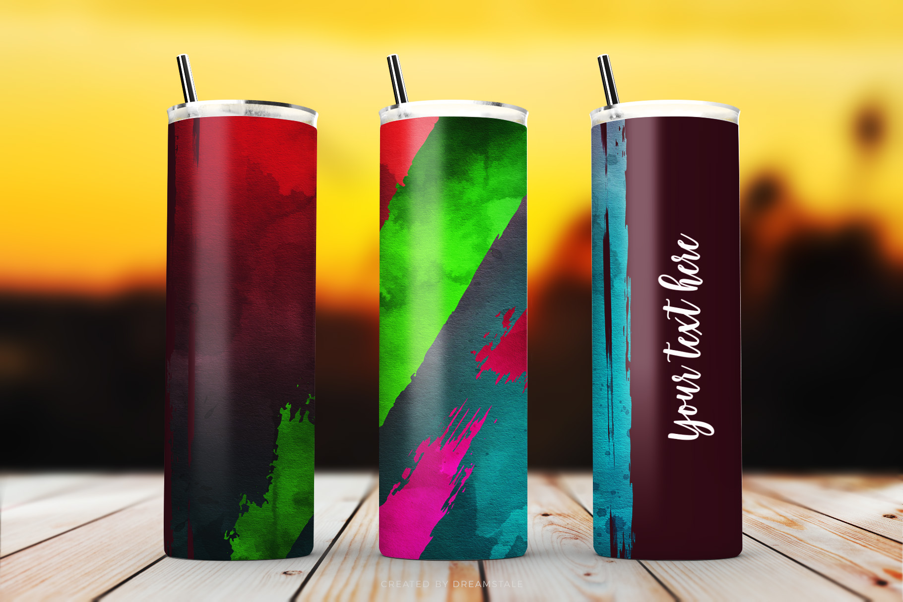 Watercolour Brush Strokes Sublimation Tumbler Designs 1 Watercolour Brush Strokes Sublimation Tumbler Designs