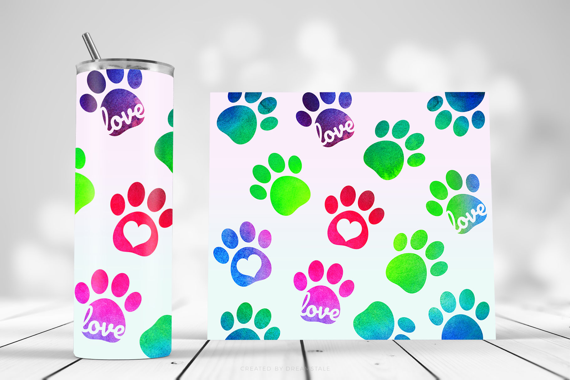 Watercolor Pet Paws Sublimation Tumbler Designs 2 svg+xml;charset=utf Watercolor Pet Paws Sublimation Tumbler Designs