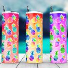 Watercolor Pineapple Sublimation Tumbler Wraps