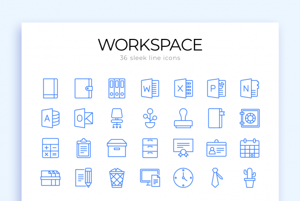 Workspace Vector Line Icons