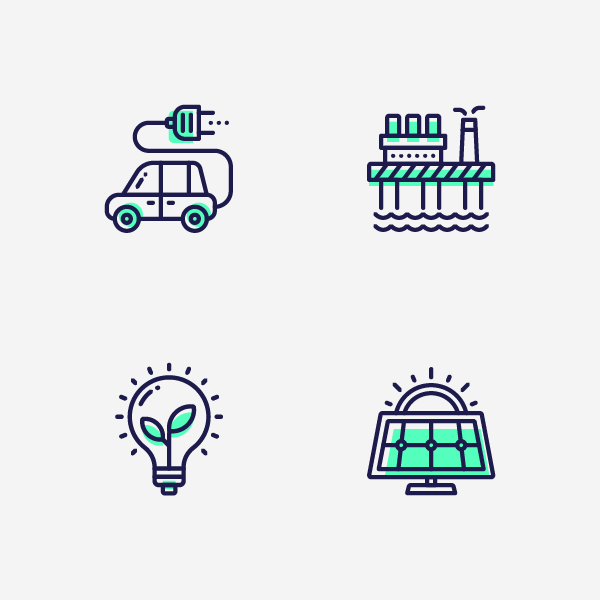 ecology energy Proximo Detailed Icons
