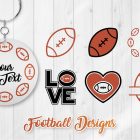 American Football Lovers SVG Clipart