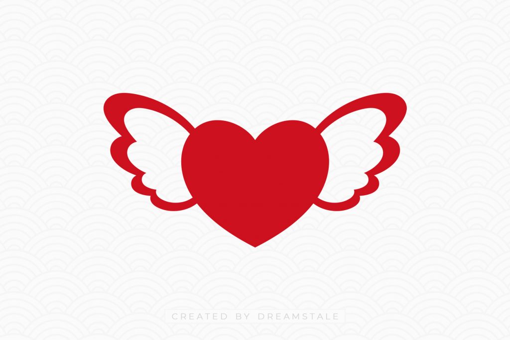 Free Clipart Images 8 Angle Wings Heart SVG Free Clipart
