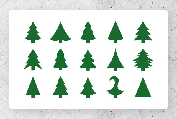 Christmas Trees SVG Silhouettes