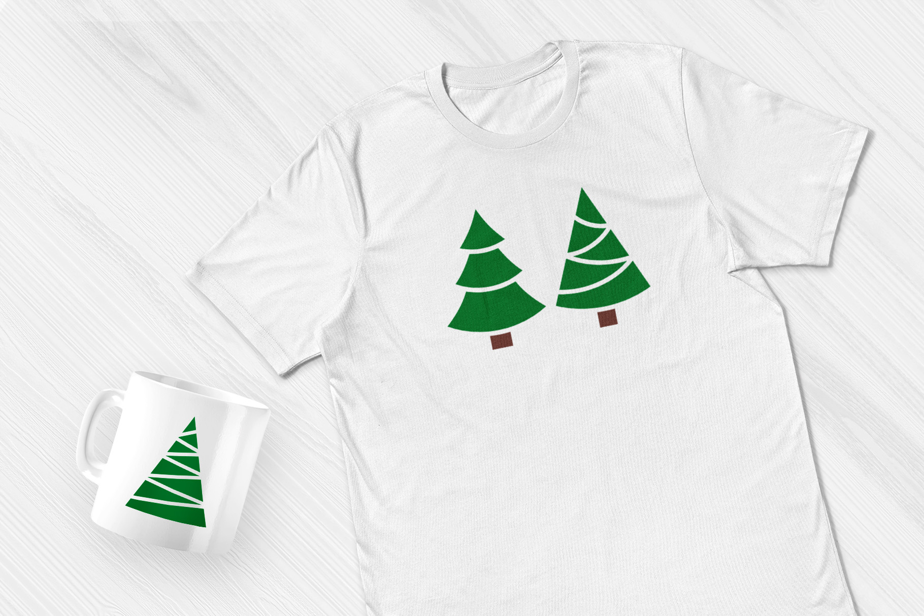 Christmas Holiday Trees SVG Clipart 2 Holiday Christmas Trees SVG Clipart