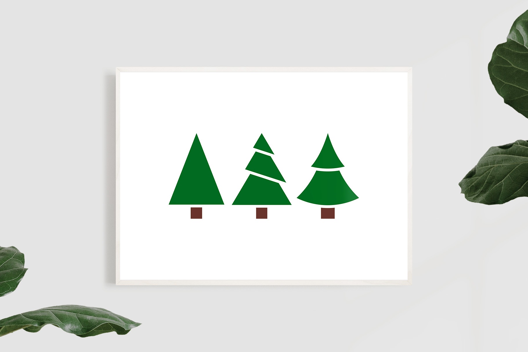 Christmas Holiday Trees SVG Clipart 3 Holiday Christmas Trees SVG Clipart