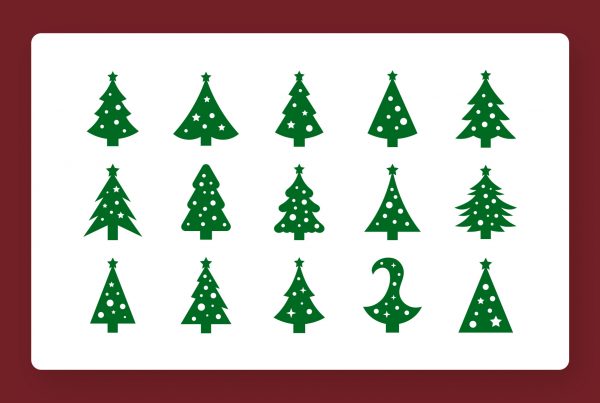 Christmas Trees & Ornaments SVG Clipart