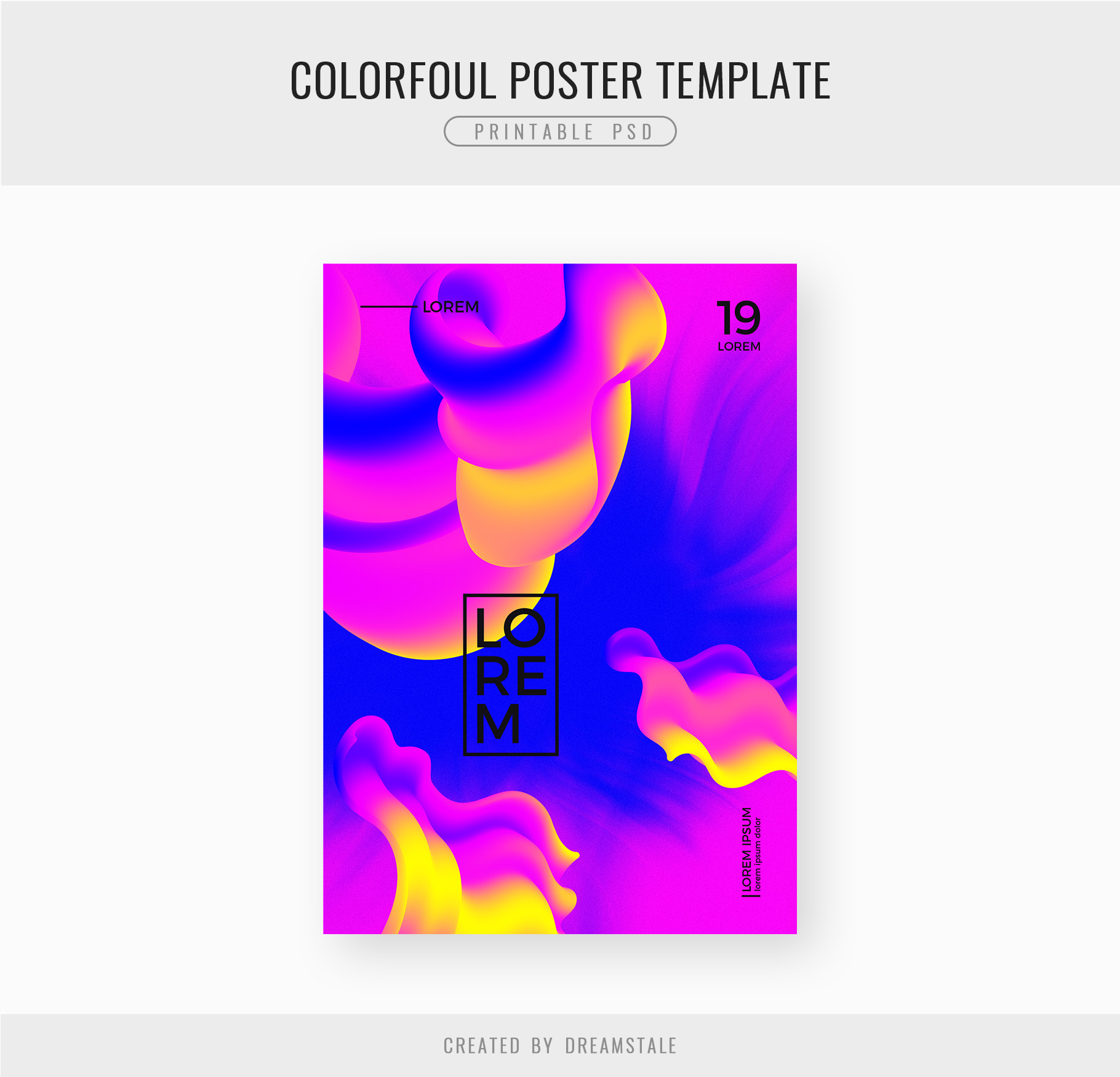 Conceptual Gradient PSD Poster Template 2 svg+xml;charset=utf Conceptual Gradient PSD Poster Template