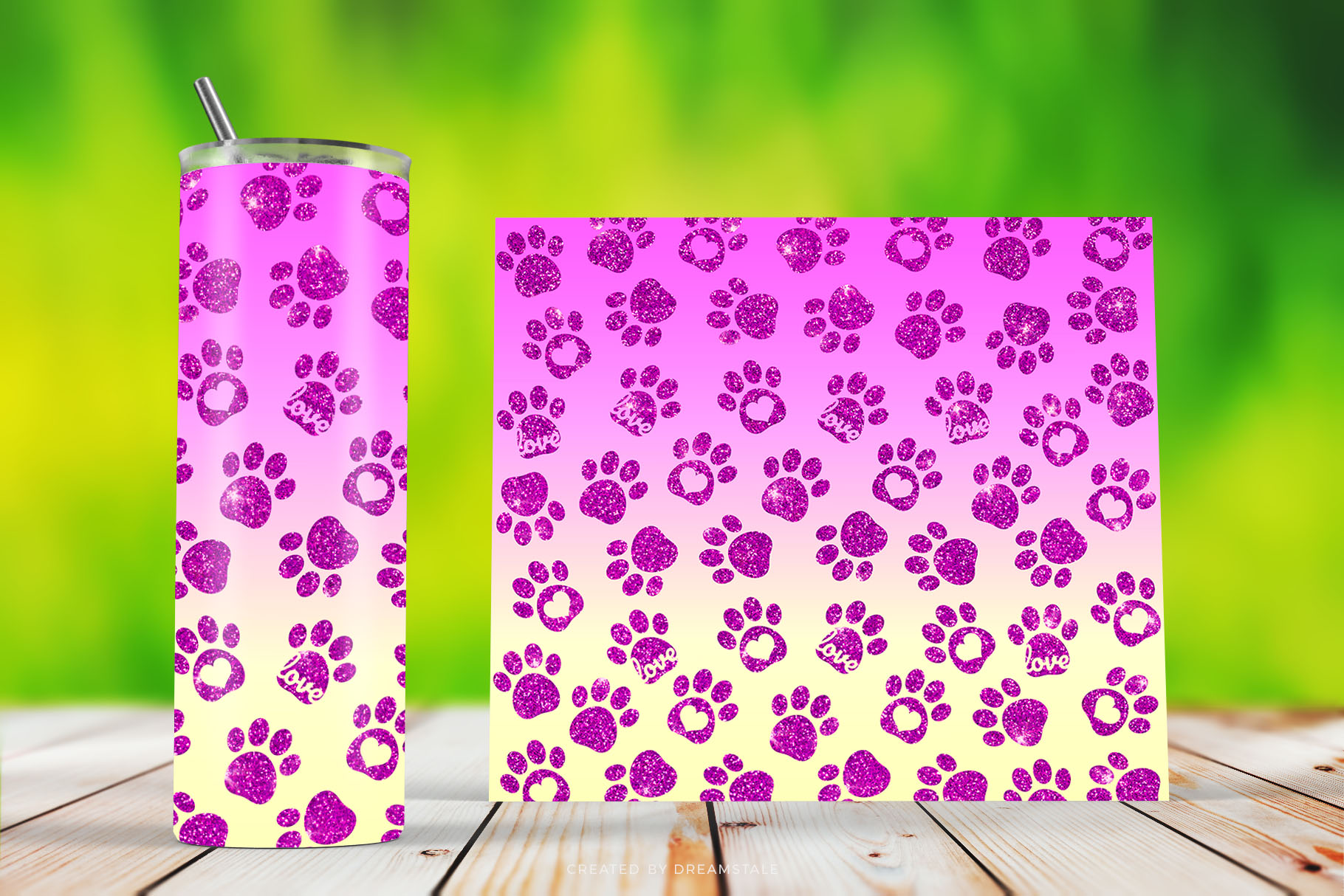 Glitter Paw Prints Sublimation Tumbler Wraps 2 svg+xml;charset=utf Glitter Paw Prints Sublimation Tumbler Wraps