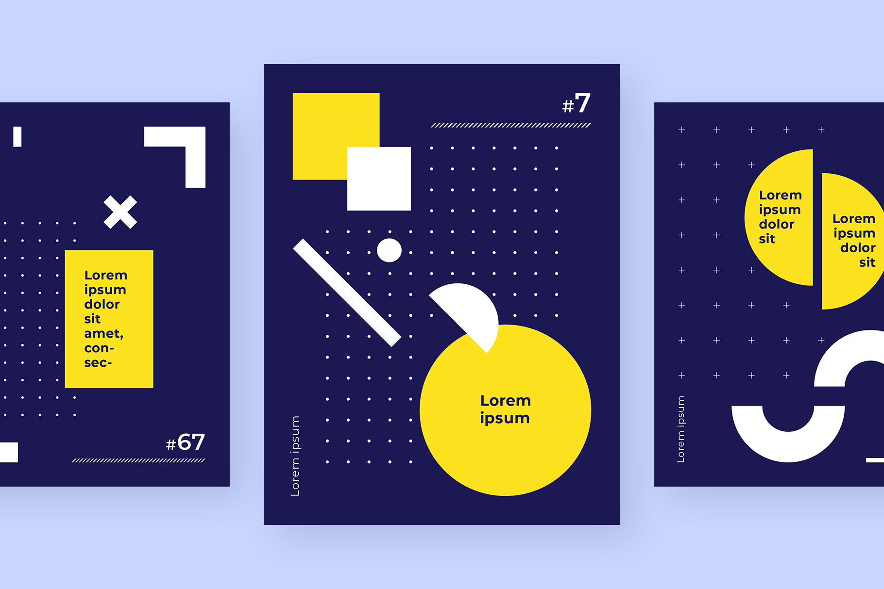 Dark & Modern Vector Poster Templates 1 Dark & Modern Vector Poster Templates