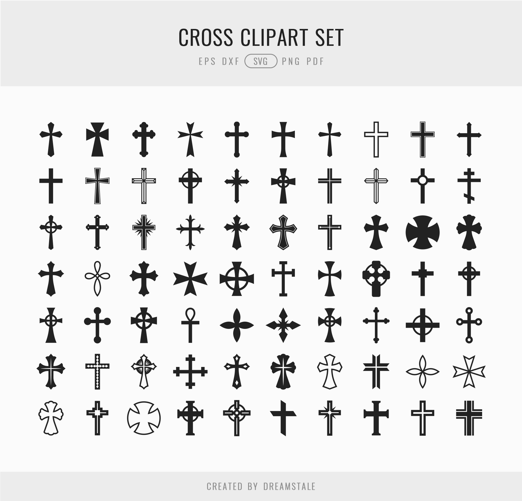Cross SVG Christian Clipart Set 4 svg+xml;charset=utf Cross SVG Christian Clipart Set