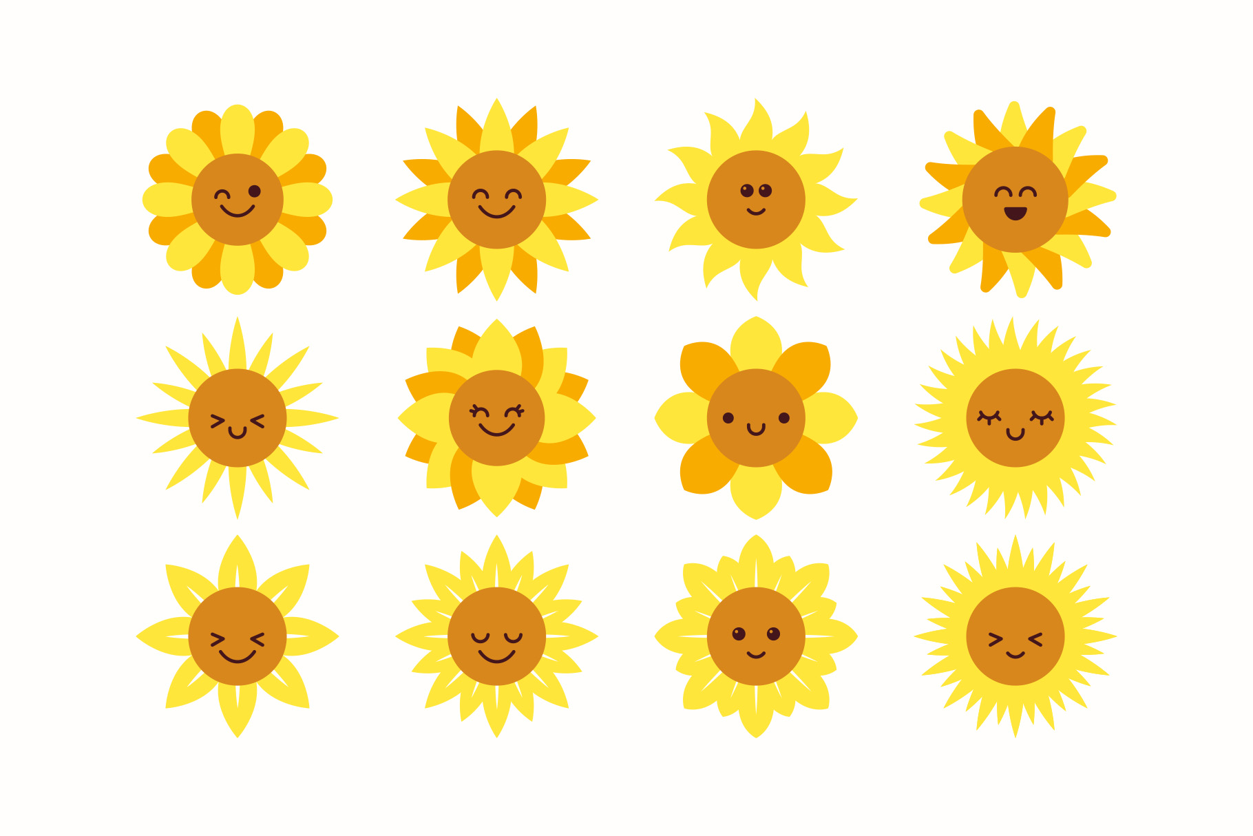 Cute Sunflower Emoji Clipart 1 Cute Sunflower Emoji Clipart