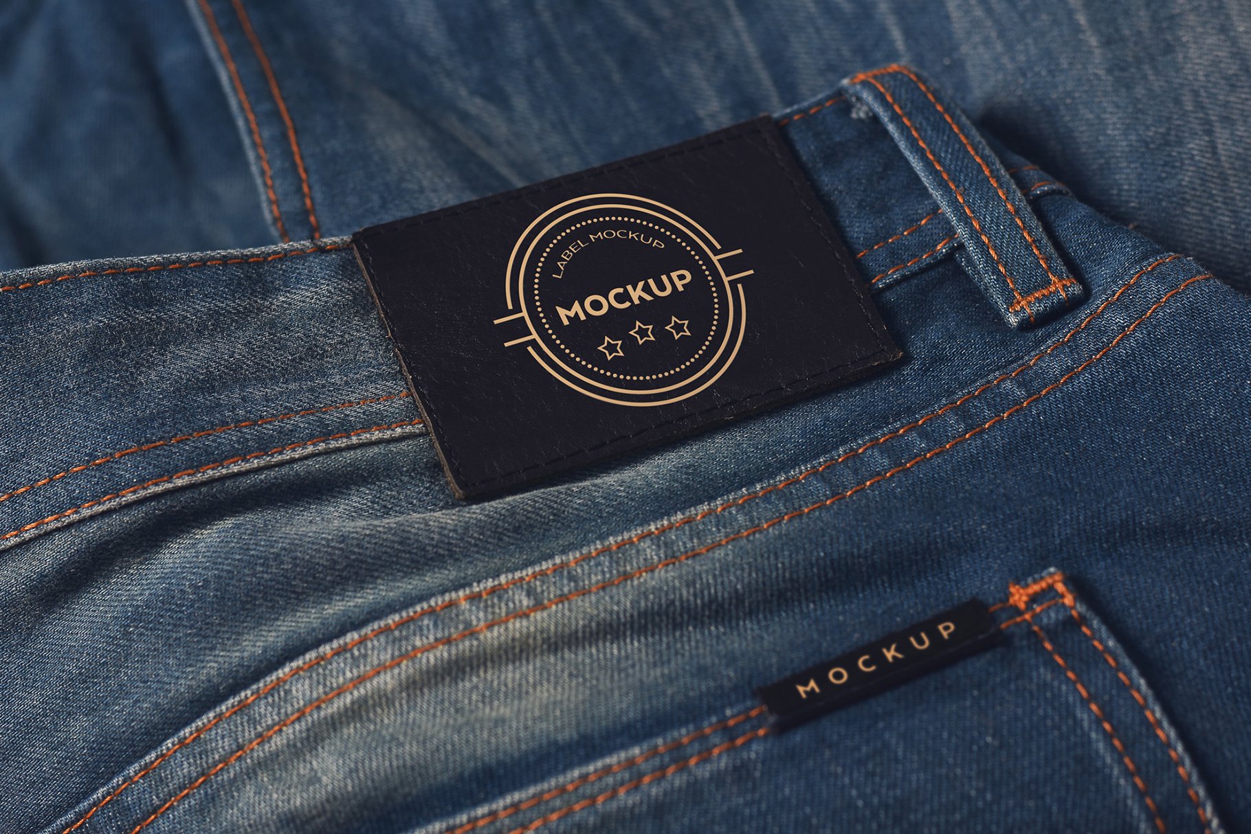 Denim Clothing Editable PSD Mockup 1 Denim Clothing Pants Editable PSD Mockup