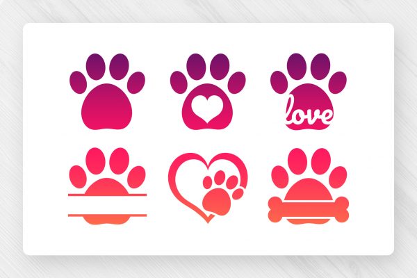 Dog Paw Prints Clipart Designs Dog Paw Prints Clipart Designs