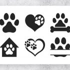 Dog & Pet Paw Prints Clipart Designs