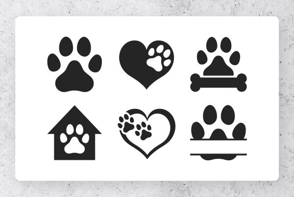 Dog & Pet Paw Prints Clipart Designs