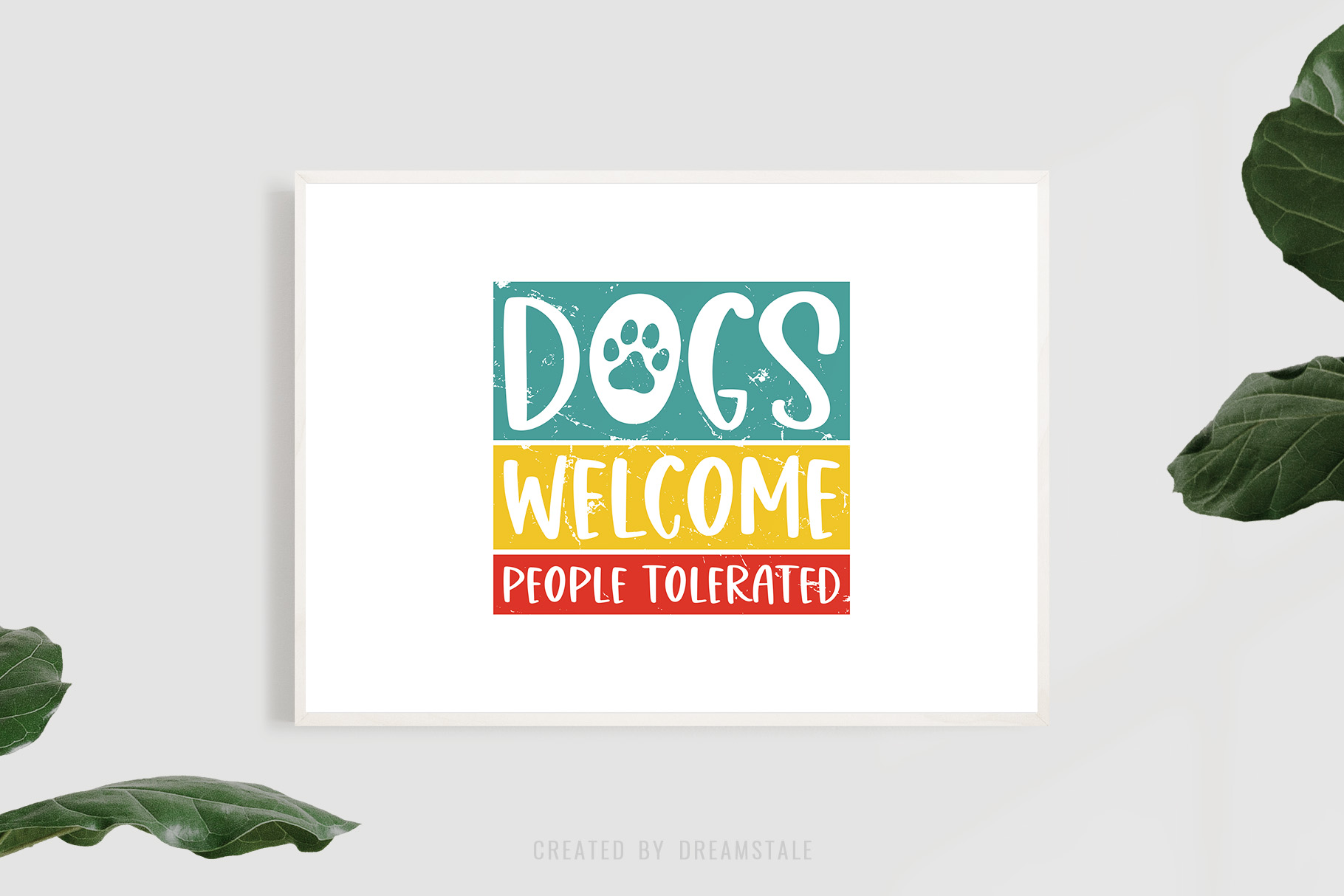 Dog Welcome People Tolerated Distressed PNG Clipart 2 Dog Welcome People Tolerated Distressed PNG Clipart