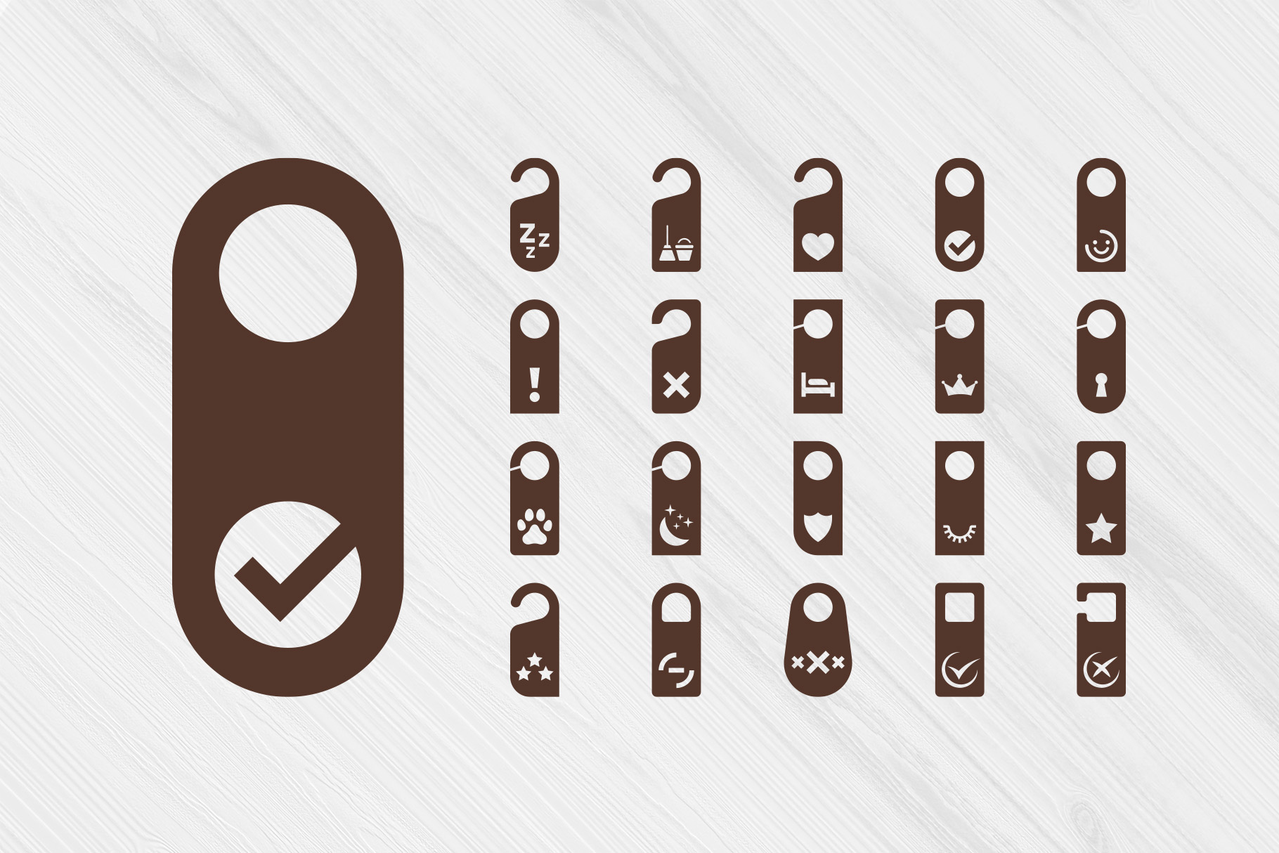 Door Hangers & Icons SVG Clipart 1 Door Hangers & Icons SVG Clipart