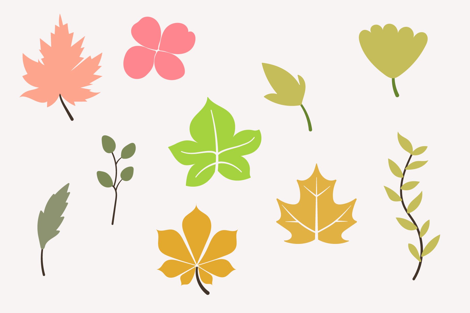 Hand Drawn Floral Elements Clipart 7 svg+xml;charset=utf Hand Drawn Floral Elements Clipart