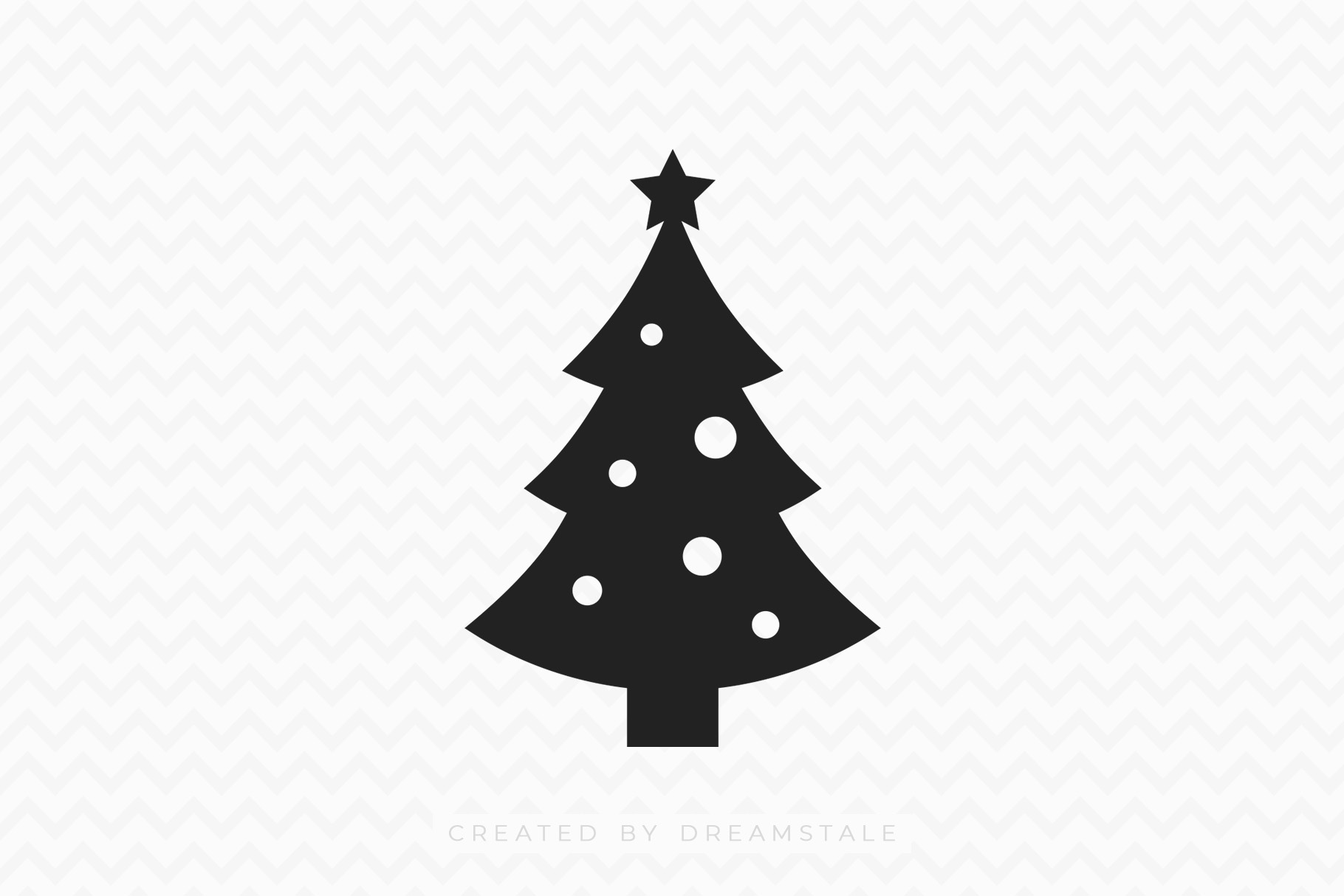 Christmas Tree SVG Free Clipart Image