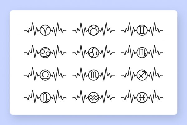 Zodiac Signs Heartbeat SVG Clipart
