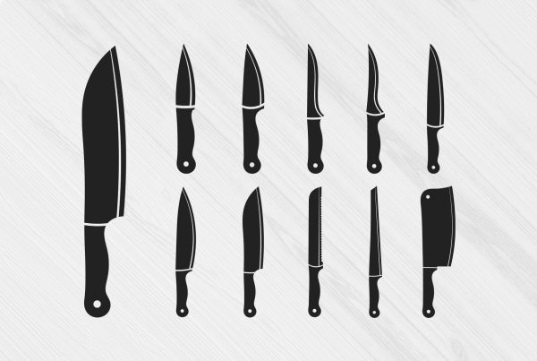 Kitchen Knives SVG Clipart Set